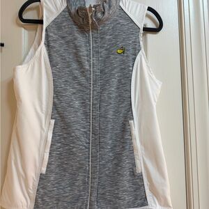 Masters Sleeveless Grey & White Reversible Performance Golf Vest